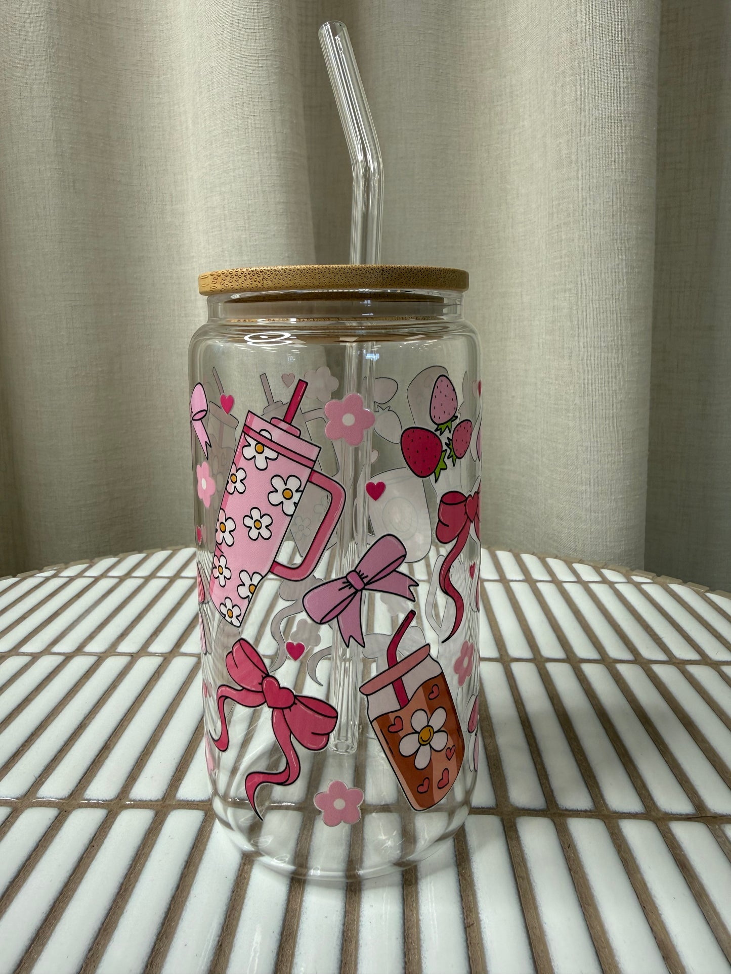 Verre Décoratif En Verre - Goblet Rose