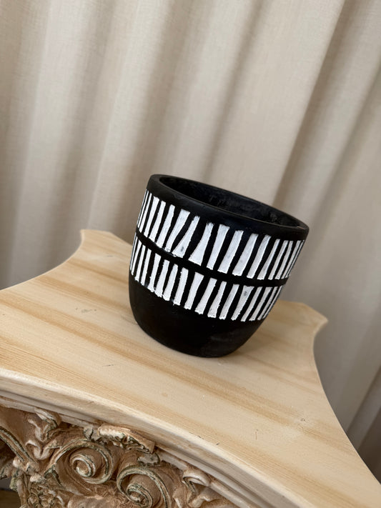 Cache-pot - vase noir