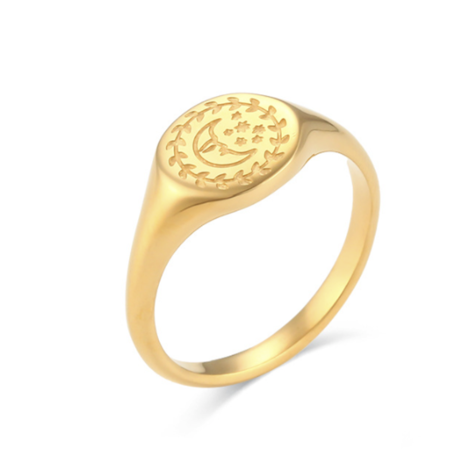 Bague Lunéa - Stainless Plaqué Or 18k