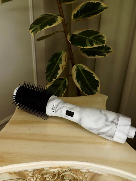 Brosse à Brushing en Marbre - Aria Beauty