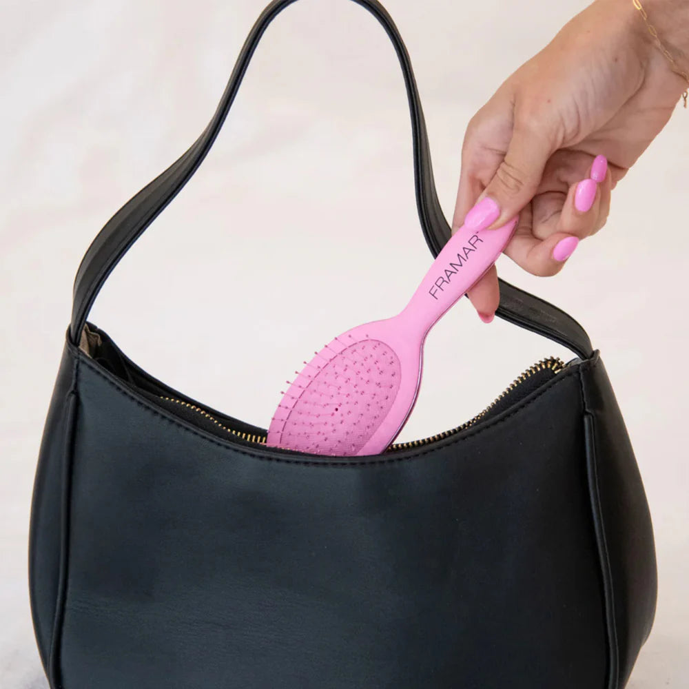 Mini Brosse Démêlante FRAMAR - Rose