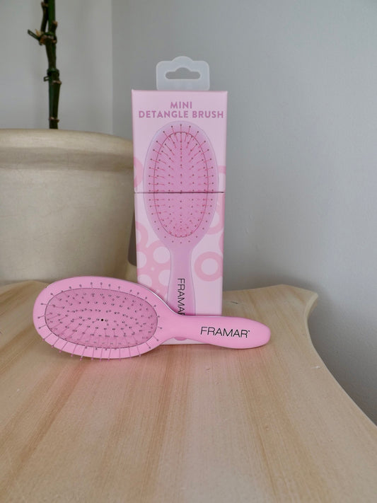 Mini brosse démêlante Framar - Rose