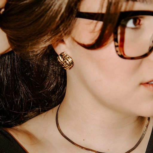 Boutons Raya - Stainless Plaqué Or 18k