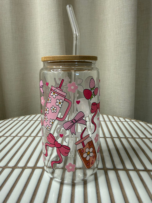 Verre Décoratif En Verre - Goblet Rose