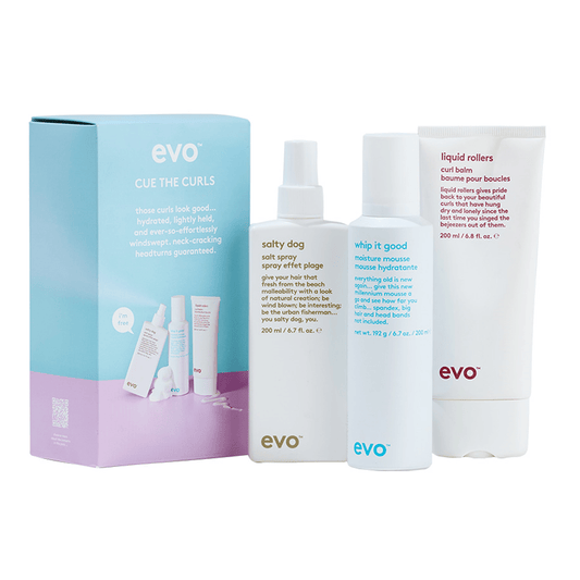 Coffret Cue the Curls pour cheveux frisés - Evo