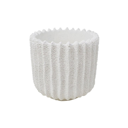 Cache-pot - Cannelé Blanc
