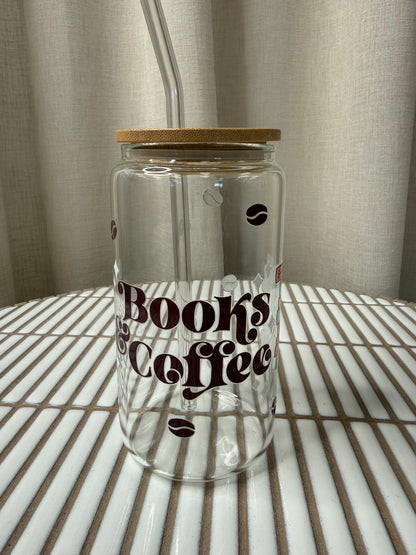 Verre Décoratif En Verre - Books And Coffee