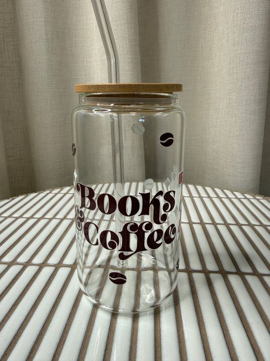 Verre Décoratif En Verre - Books And Coffee
