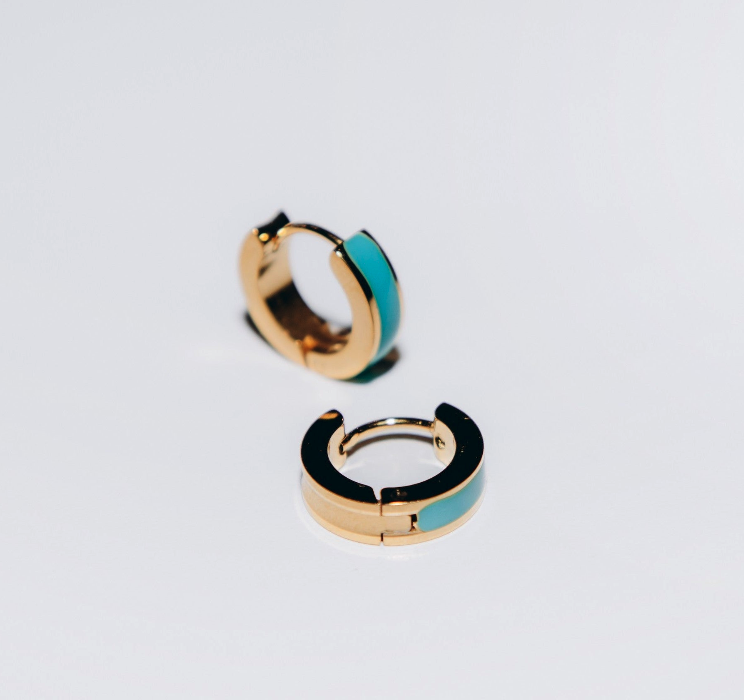 Boucles Alba - Turquoises