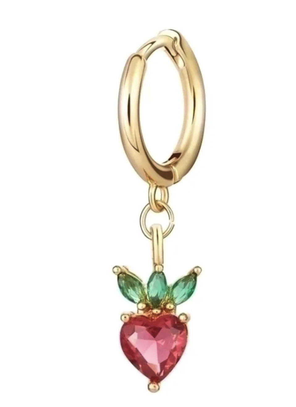 Boucles Fraise - Cuivre Plaqué Or 18K