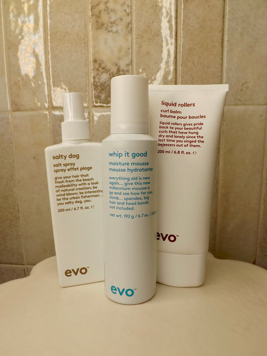 Coffret Cue the Curls pour cheveux frisés - Evo