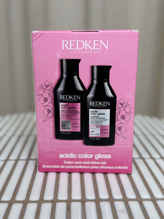 Ensemble De Soins Brillance Pour Cheveux Colorés - Acidic Color Gloss - Redken