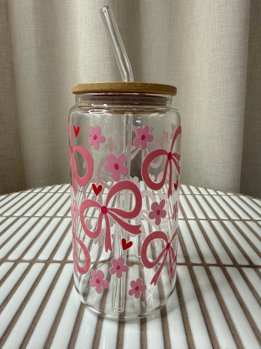 Verre Décoratif En Verre - Boucle Fleur Coeur