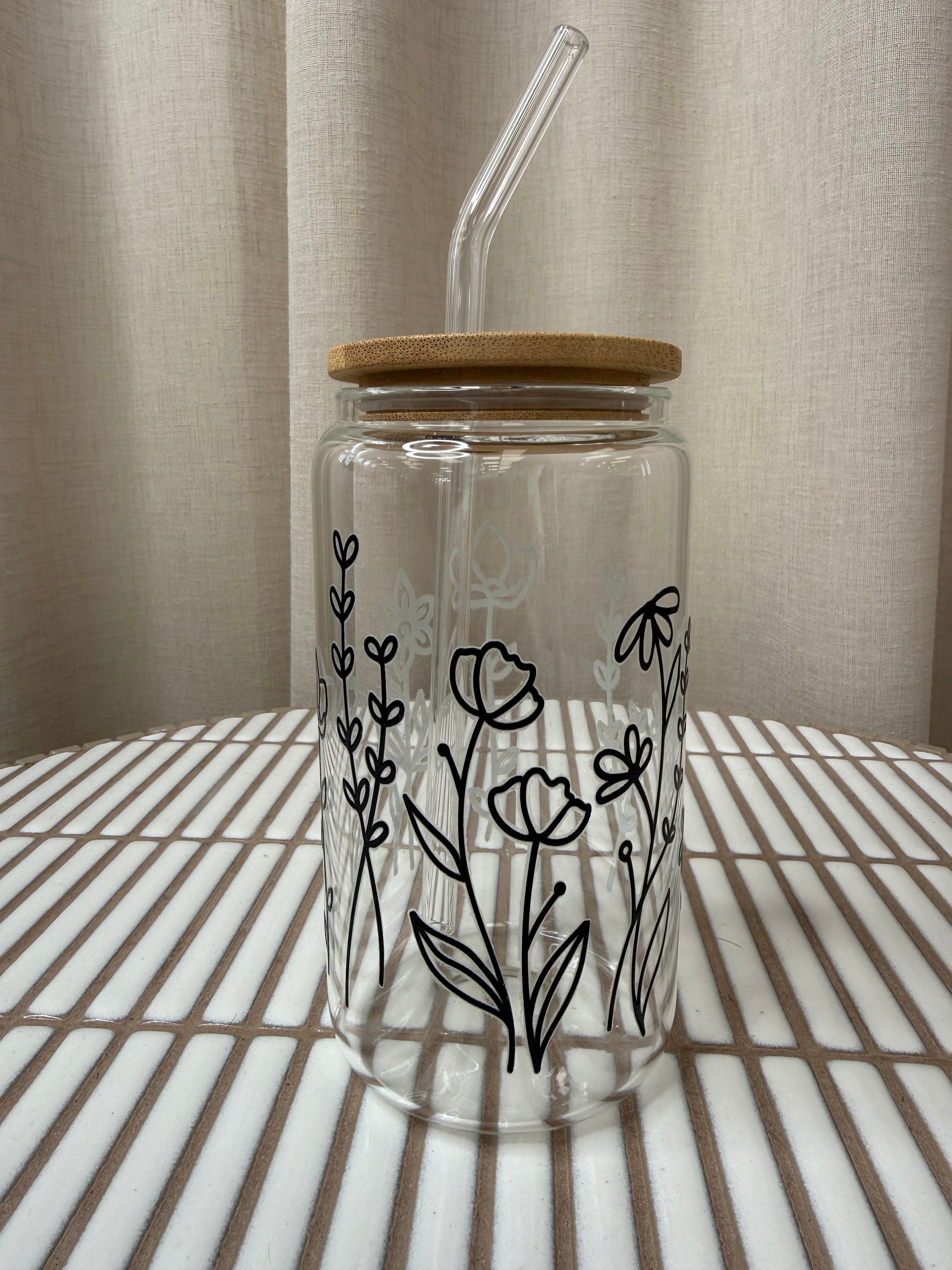 verre-decoratif-en-verre-fleur-noir-2