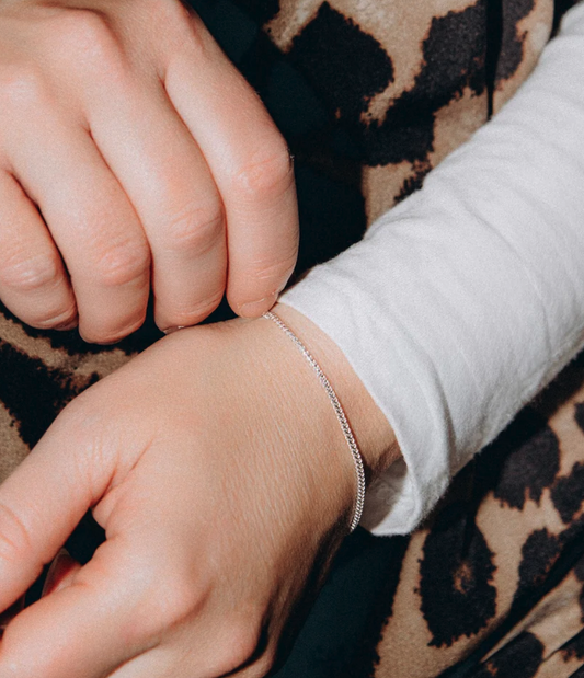 Bracelet Chaîne De Blé - Argent