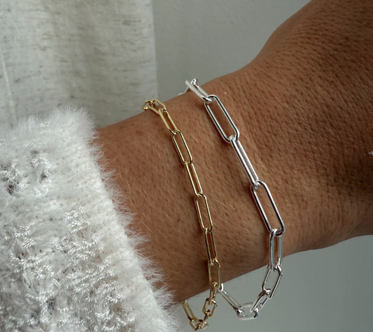 Bracelet Paperclip - Vermeil