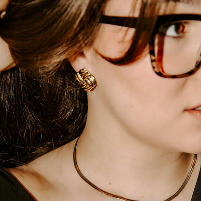 Boutons Raya - Stainless Plaqué Or 18k